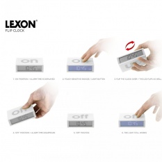 Dotykový digitálny budík FLIP od LEXON